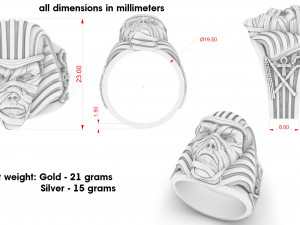 ring pharaoh mummy 3D Print Model