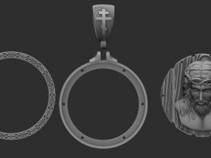 jesus pendant for printing and cnc 3D Print Model