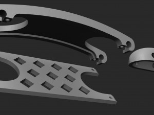 link of the bracelet Model do druku 3D