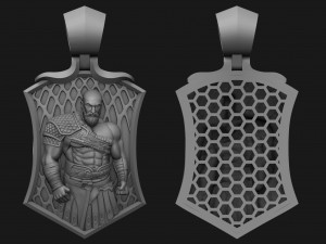 pendant kratos god of war 3D प्रिंट मॉडल