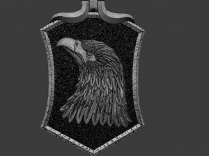 eagle pendant Model Cetak 3D