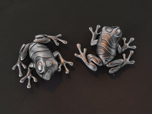 frog brooch 3D Print Model