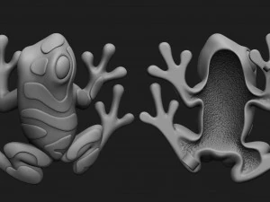 frog brooch 3D Print Model