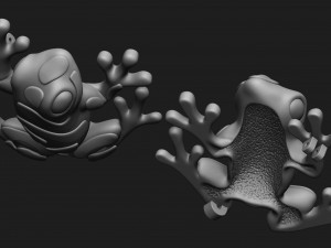frog brooch 3D Принт Модель