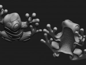 frog brooch 3D Print Model