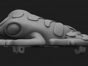 frog brooch 3D Print Model