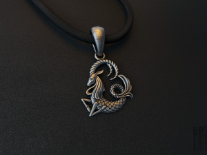zodiac capricorn pendant 3Dプリントモデル