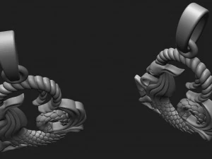 zodiac capricorn pendant 3D Print Model