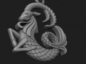zodiac capricorn pendant 3D Print Model