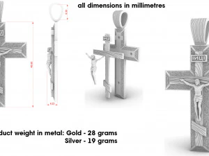 christian cross 3D Print Model