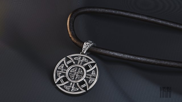 slavic-aryan equilateral cross in a circle Model do druku 3D .c4d .max .obj .3ds .fbx .stl .blend 