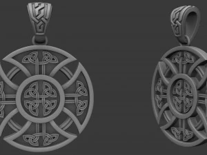 slavic-aryan equilateral cross in a circle 3D Print Model