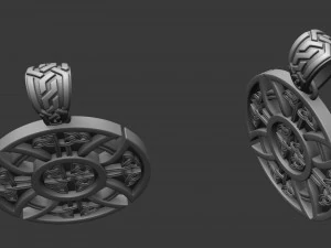 slavic-aryan equilateral cross in a circle 3D Print Model