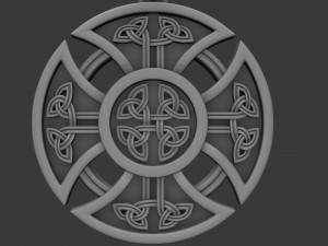 slavic-aryan equilateral cross in a circle Model do druku 3D