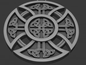 slavic-aryan equilateral cross in a circle 3D Print Model