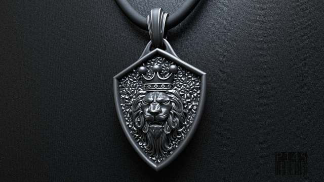 lion king of beasts pendant 3D Принт Модель .c4d .max .obj .3ds .fbx .stl .blend