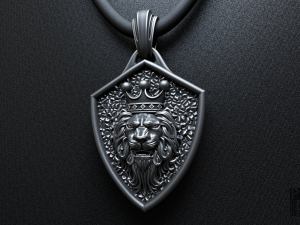 lion king of beasts pendant 3Dプリントモデル