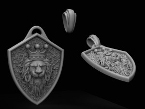 lion king of beasts pendant 3D Принт Модель