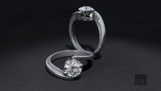 women diamond ring 3D Принт Модель .c4d .max .obj .3ds .fbx .stl .blend 