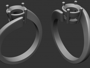 women diamond ring 3D Принт Модель