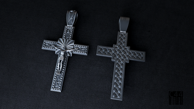 christian cross l 3D 프린트 모델 .c4d .max .obj .3ds .fbx .stl .blend 