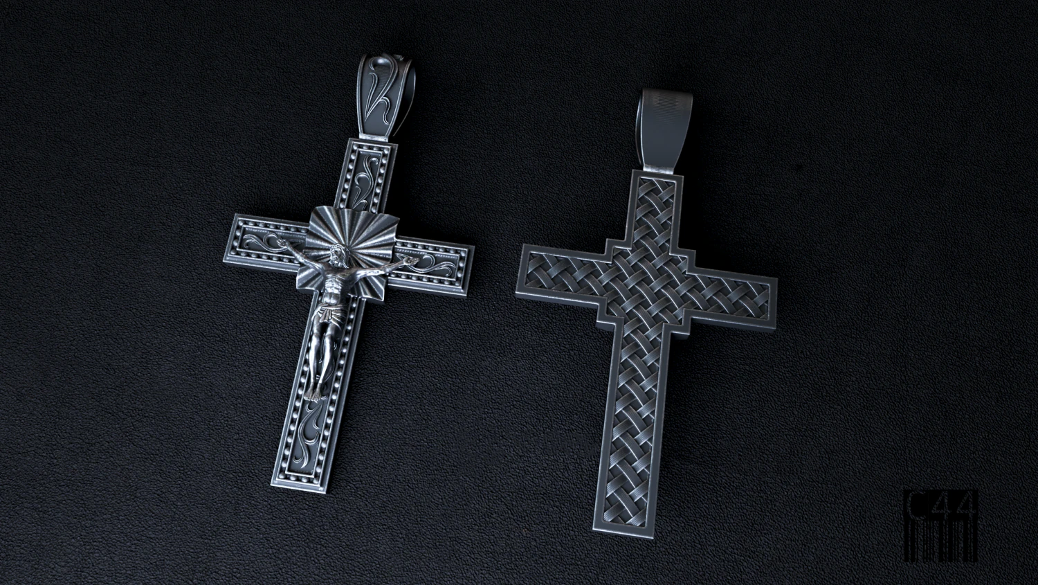 christian cross l 3D Print Model .c4d .max .obj .3ds .fbx .stl .blend 
