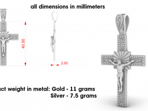 christian cross l 3D 프린트 모델