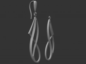 hanging earrings 3D Print Model