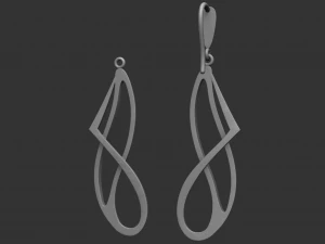 hanging earrings 3D Print Model