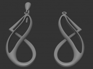 hanging earrings Model Cetak 3D