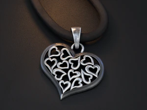 pingente de cora&ccedil;&atilde;o Modelo de Impressão 3D