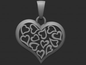 heart pendant 3D Baskı Modeli
