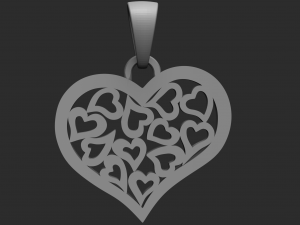 heart pendant 3D Baskı Modeli