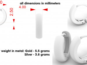 earrings 3D 프린트 모델