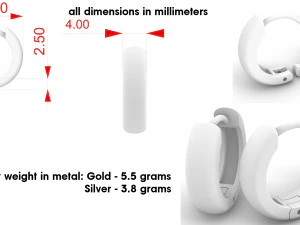 earrings 3D Print Model