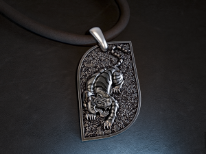 tiger pendant 3D Print Model