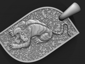 tiger pendant 3D Print Model