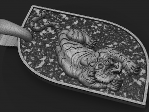 tiger pendant 3D Print Model