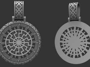 pendant black sun Modelo de impresión 3D
