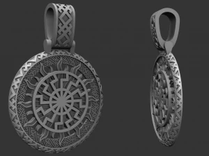pendant black sun 3D Print Model