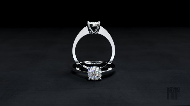 diamond ring 3d Modèles 3D en vedette .c4d .max .obj .3ds .fbx .stl .blend 