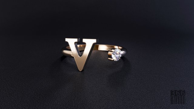ring v 3D Baskı Modeli .c4d .max .obj .3ds .fbx .stl .blend