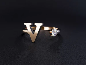 ring v 3D Print Model