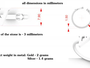 ring v 3D Print Model