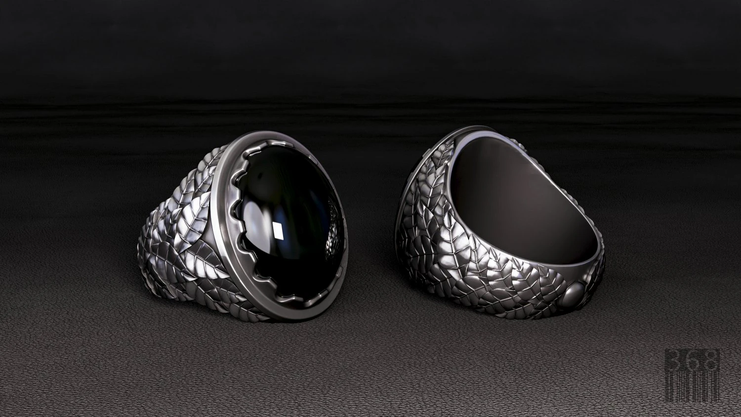 mens ring with oval stone 3d print model 3D Print Model .c4d .max .obj .3ds .fbx .stl .blend