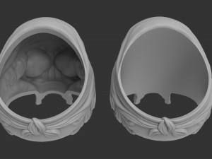 mens signet skull in a bandana 3D Принт Модель
