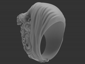 mens signet skull in a bandana 3D Принт Модель