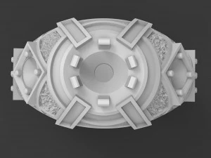 mens signet with diamonds 3D Print Model