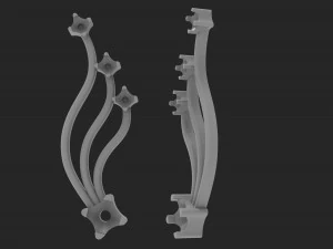 diamond earrings 3D Print Model