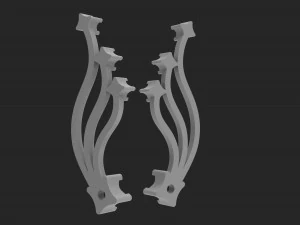 diamond earrings 3D Print Model